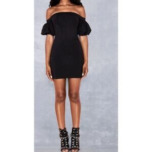 Mistress Rocks House of CB Black Off the Shoulder Corset Dress Size S